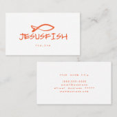 Jesus FISH visitekaartje template (Voorkant / Achterkant)