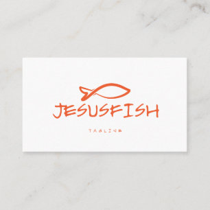 Jesus FISH visitekaartje template