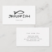 Jesus FISH visitekaartje template (Voorkant / Achterkant)