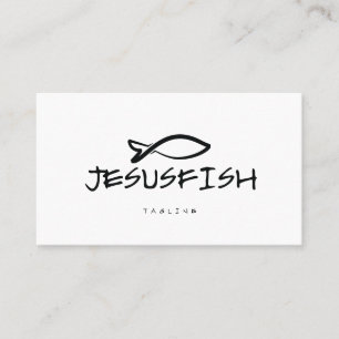 Jesus FISH visitekaartje template