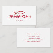 Jesus FISH visitekaartje template (Voorkant / Achterkant)