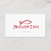 Jesus FISH visitekaartje template (Voorkant)