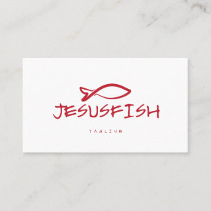 Jesus FISH visitekaartje template