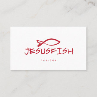 Jesus FISH visitekaartje template
