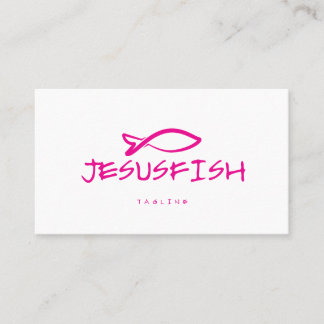 Jesus FISH visitekaartje template