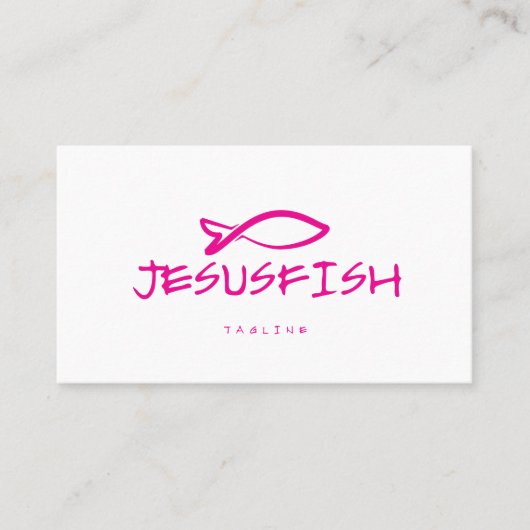 Jesus FISH visitekaartje template (Voorkant)