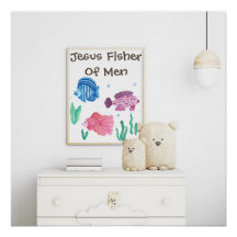 Jesus Fisher van Mannen Kleurrijke vissen kwekerij