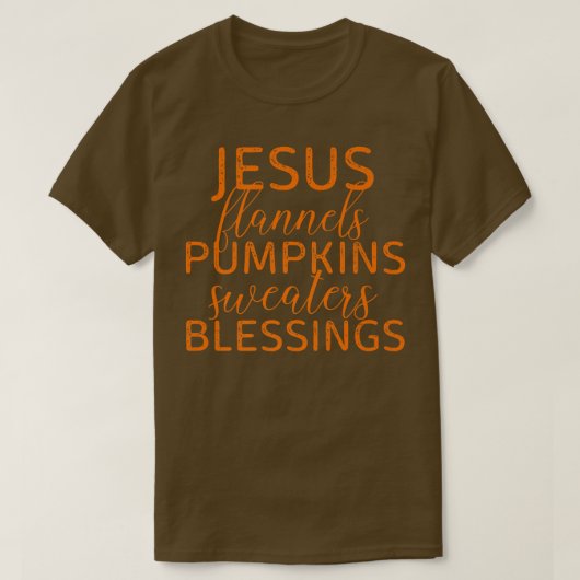 Jesus Flannels Pumpkins Sweaters Blessings Herfst  (Design voorkant)