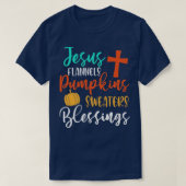 Jesus Flannels Pumpkins Sweaters Blessings Herfst  (Design voorkant)