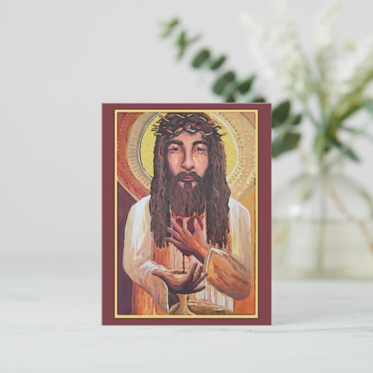 Jesus Flat Dank u kaart (Staand voorkant)