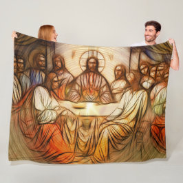 Jesus Fleece Blanket Deken