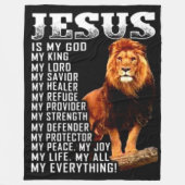 JESUS FLEECE DEKEN (Voorkant)