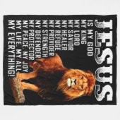 JESUS FLEECE DEKEN (Voorkant (Horizontaal))