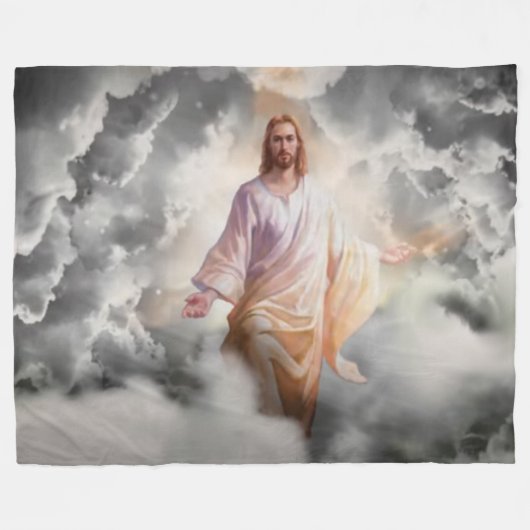 JESUS FLEECE DEKEN (Voorkant (Horizontaal))