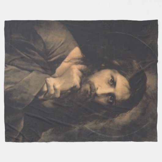 JESUS FLEECE DEKEN (Voorkant (Horizontaal))