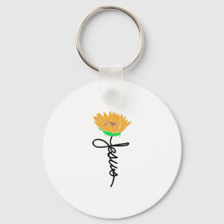Jesus Flower God Church Christelijke Katholieke Ch Sleutelhanger