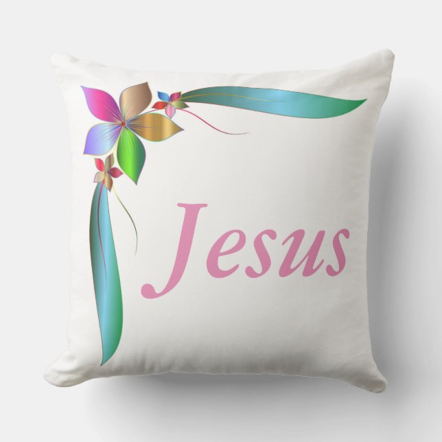 JESUS FLOWER RIBBON BUITENKUSSEN (Voorkant)
