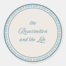 Jesus - Flush Seal Large Ronde Sticker