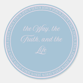 Jesus - Flush Seal Large Ronde Sticker