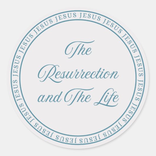 Jesus - Flush Seal Large Ronde Sticker (Voorkant)