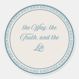 Jesus - Flush Seal Large Ronde Sticker