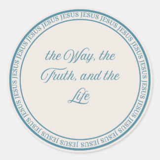 Jesus - Flush Seal Large Ronde Sticker