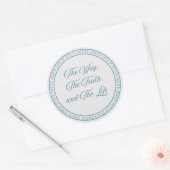 Jesus - Flush Seal Ronde Sticker (Envelop)