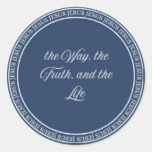 Jesus - Flush Seal small Ronde Sticker (Voorkant)