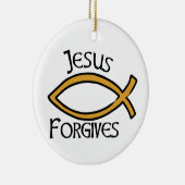 Jesus Forgave Keramisch Ornament (Rechts)