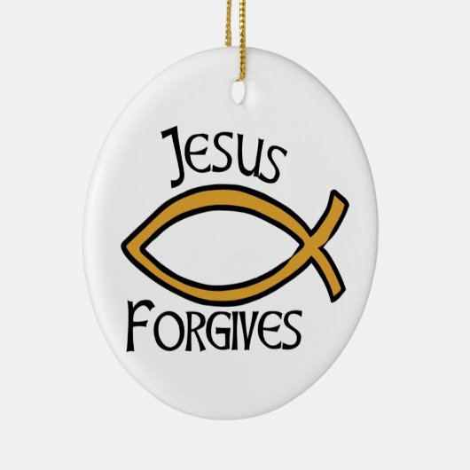 Jesus Forgave Keramisch Ornament (Rechts)