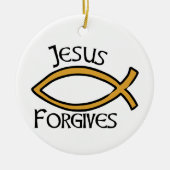 Jesus Forgave Keramisch Ornament (Voorkant)