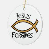 Jesus Forgave Keramisch Ornament (Links)