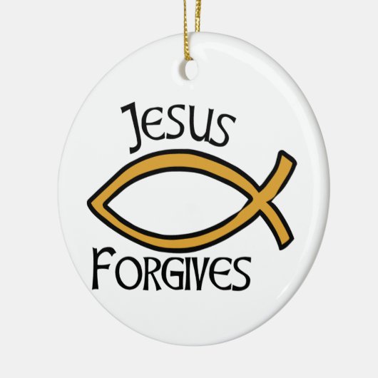 Jesus Forgave Keramisch Ornament (Links)