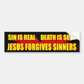Jesus Forgiving Sinners Bumpersticker (Voorkant)