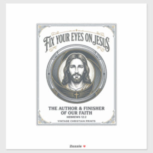 Jesus Fotografie Moeder Familie Fotograaf Vintage Sticker