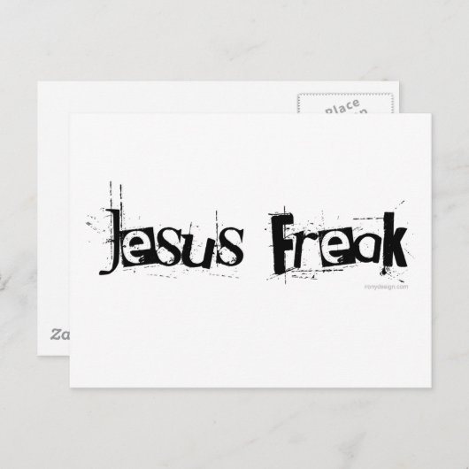Jesus Freak Briefkaart (Voorkant / Achterkant)