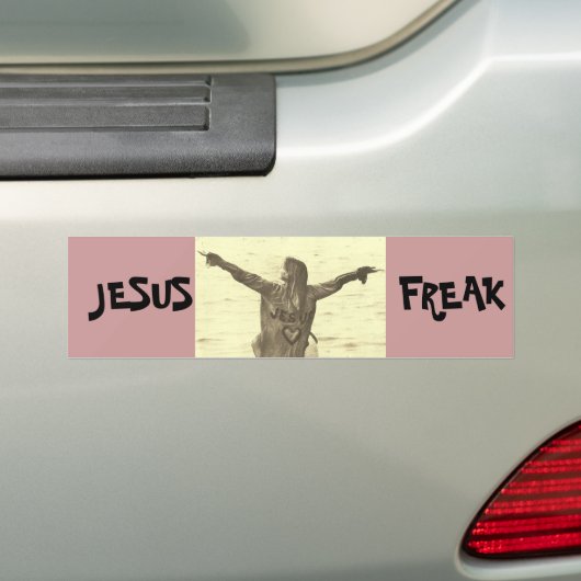 JESUS FREAK BUMPERSTICKER (Op auto)