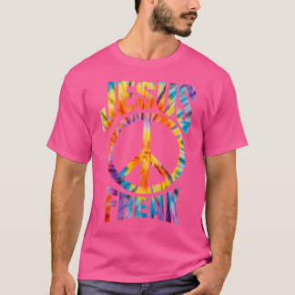 Jesus Freak - Christelijk Retro Tie Dye Lettering T-shirt