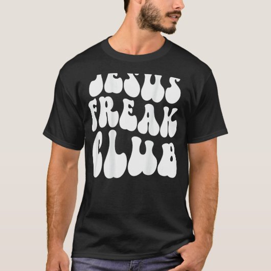 Jesus Freak Club Retro T-shirt (Voorkant)