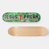 Jesus Freak Green Skateboard (Horizontaal)