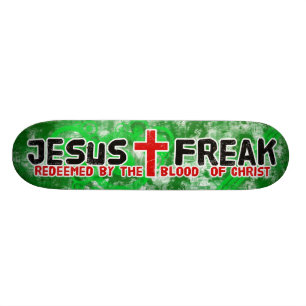 Jesus Freak Green Skateboard