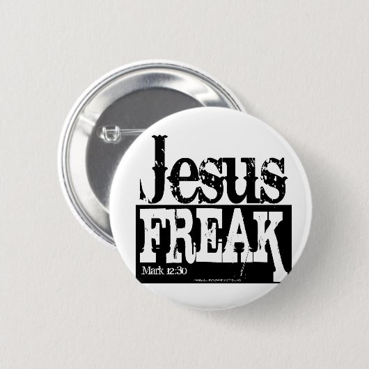 Jesus Freak Ronde Button 5,7 Cm (Voorkant /achterkant)