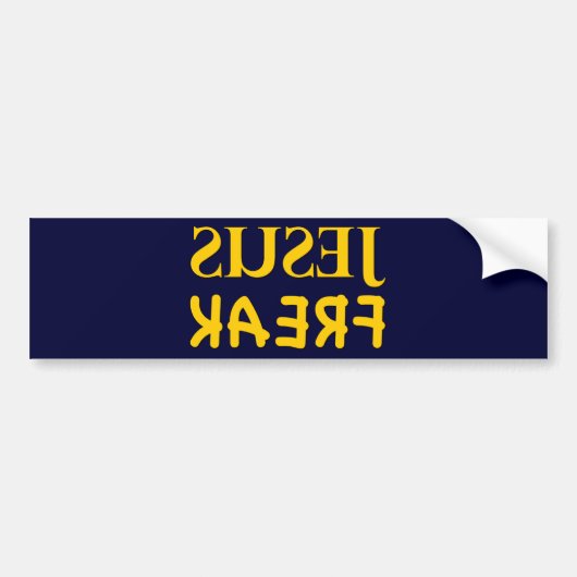 Jesus Freak (SUSEJ KAERF) Bumpersticker (Voorkant)