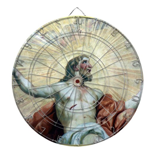 jesus fresco dartbord (Voorkant)