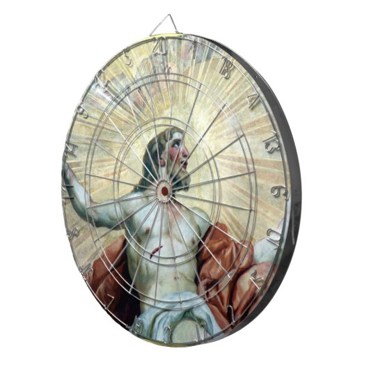 jesus fresco dartbord (Voorkant Rechts)