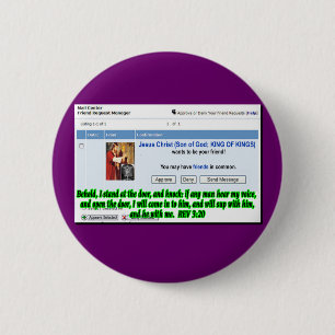 Jesus Friend Verzoek Ronde Button 5,7 Cm