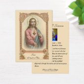 Jesus Funeral Memorial Prayer Heilige Kaart (Bureau)