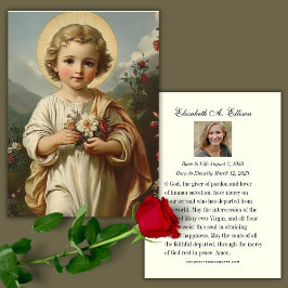 Jesus Funeral Memorial Prayer Heilige Kaart