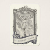 Jesus Funeral Memorial Prayer Heilige Kaart (Voorkant)