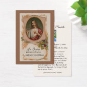 Jesus Funeral Memorial Prayer Religieuze Heilige K Visitekaartje (Bureau)
